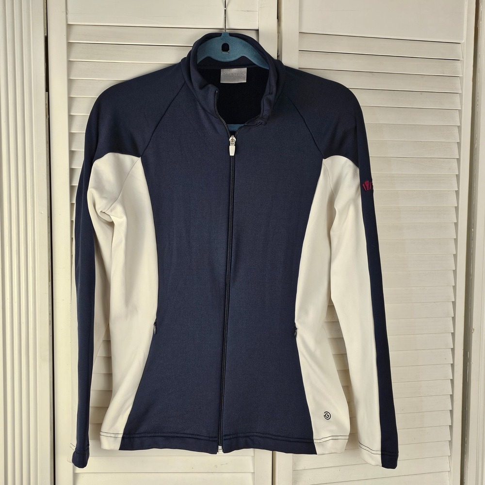 Galvin Green Womens Navy White Davina Insulating Golf Mid Layer Jacket Medium